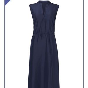 VINCE navy silk crepe de chine. Retail $425.
